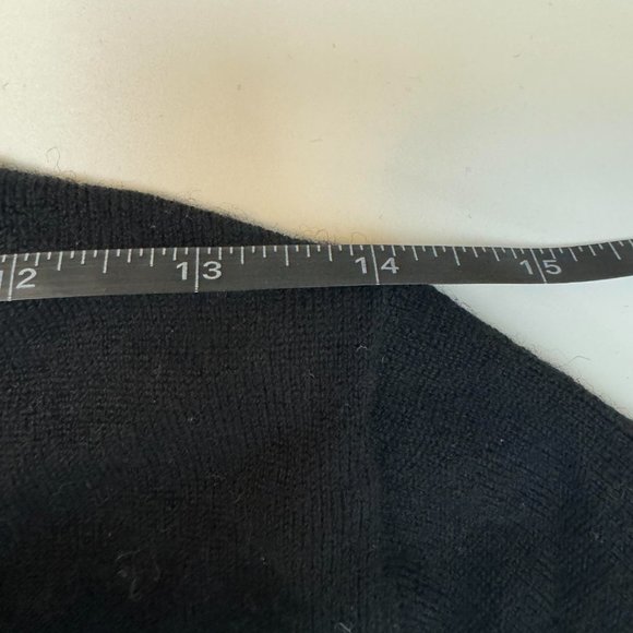 Quince Black Australian Merino Wool Open Front Cardigan Sweater Size XS - Picture 8 of 8